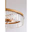 Lustre tambour en cristal 6 lumières Eva