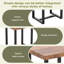 2 Pieces Small Tea Table,Night Stand,MDF Sidetable, Sofa Table With Metal Leg