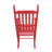 Wooden Porch Rocker Chair, Rose Red Hue - Crafted With Solid Hardwood For Strength Suited Balcony And Cozy Wide Seat Armrest Robust Slatted Back Rest Security Easy Assembly Package Hardware Can Bear-797837695