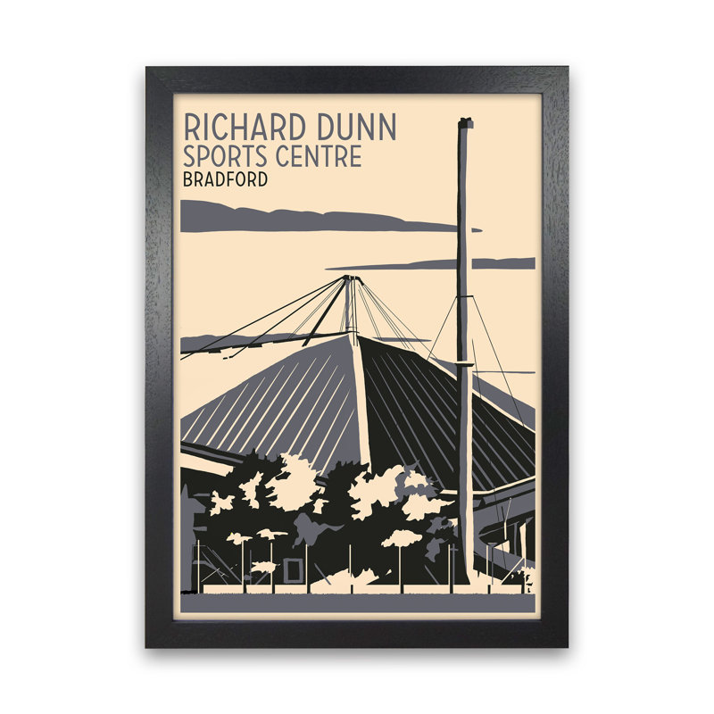 Richard Dunn Sports Centre, Bradford by Richard O'Neill - Print, Black Framed, 88cm H x 64cm W x 3cm D