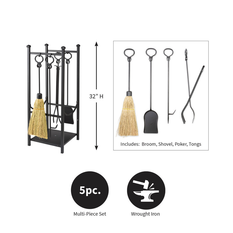 Support à bûches en métal l 12,5 po x P 12,5 po Bethune