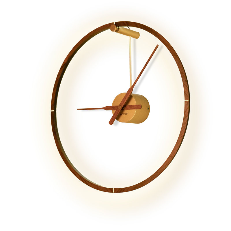 Ombra Solid Wood Wall Clock, Medium