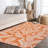 Carnearney Nevis Palm Frond Orange/Cream Indoor/Outdoor Rug-70302690