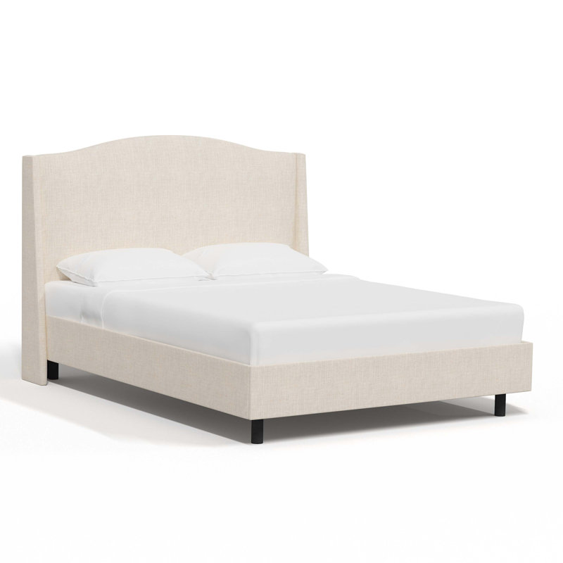 Cealie Upholstered Bed, Linen Talc, Full