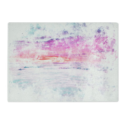 Tempered Glass Ocean of Clouds Chopping Board