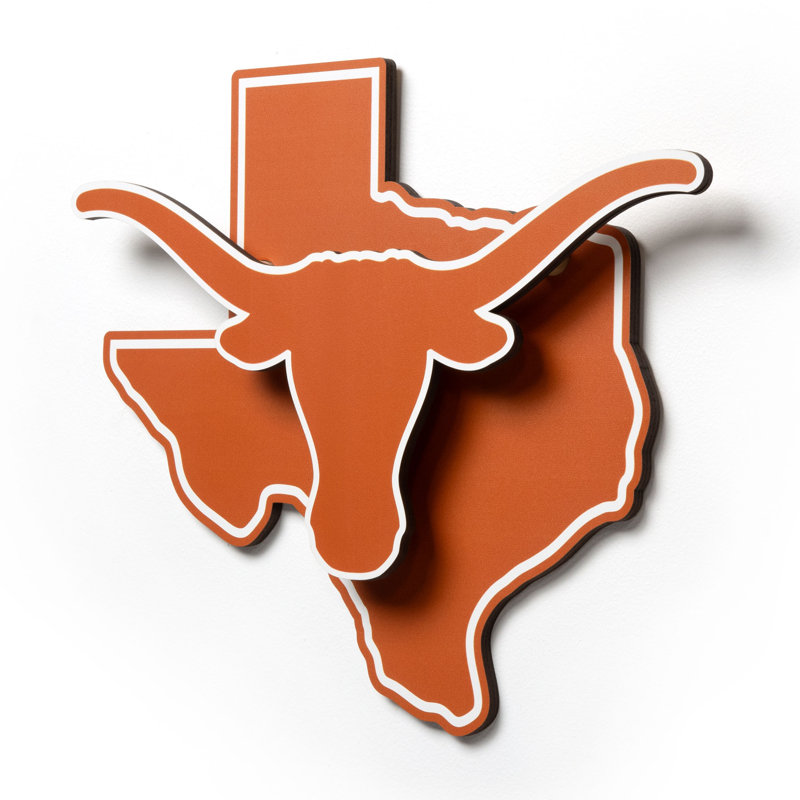 NCAA Texas Longhorns 3DX Die Cut Wall Art