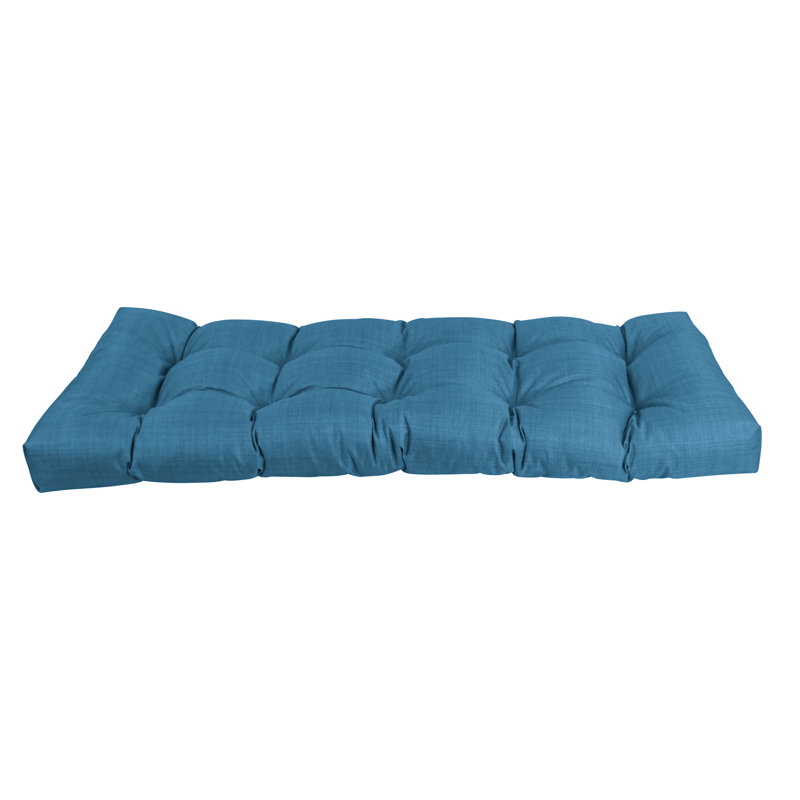 Outdoor 5'' Bench Seat Cushion, 60" W x 19" D, Sea Blue