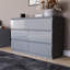 Oslo 6 Drawer High Gloss Chest, (FSC 100%) Bedroom Home Storage Furniture-1733446576