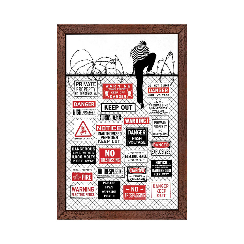 Invitation 1 Piece Wall Art on Canvas, 152.5 cm H x 101.5 cm W, Brown Framed
