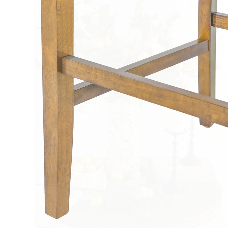 Barstools With rivet decoration set of 2, brown