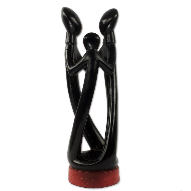 Figurine en bois love the other Caudille