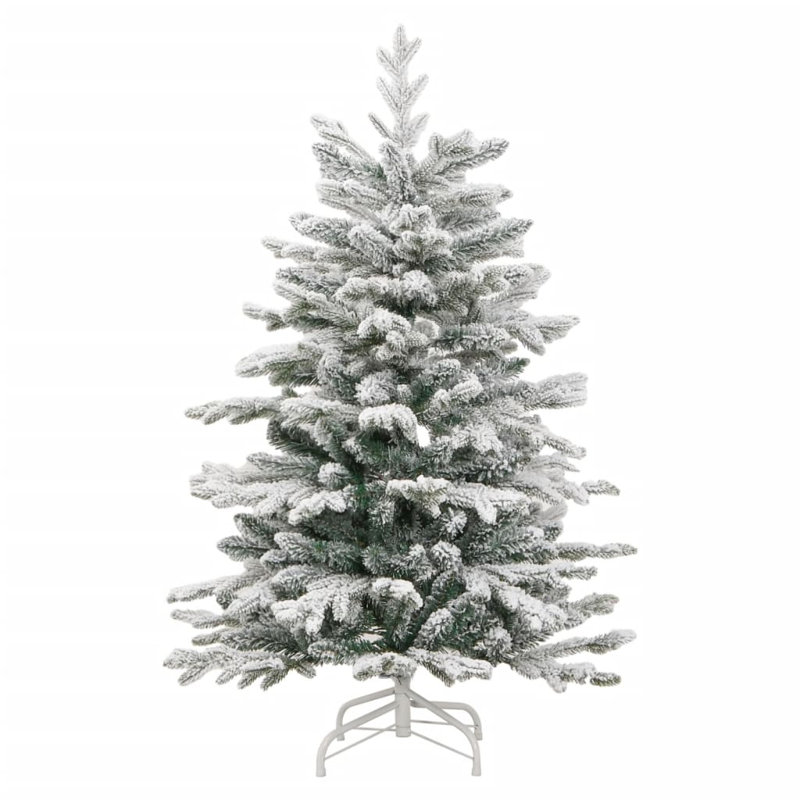 Arbre de Noël artificiel pin blanc avec aiguilles réalistes, H 70,9 po