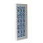 Ensemble de 2 sculptures suspendues bleues et blanches, décoration murale moderne, 12,5 po x 24,5 po