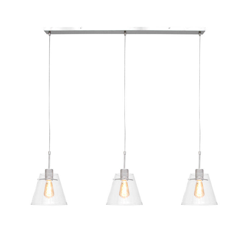 Loma 3 - Light Nickel Cone Pendant