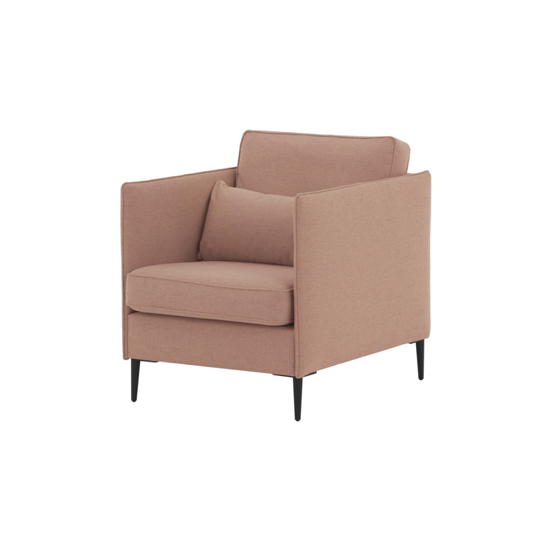 Upholstered Armchair, Pink