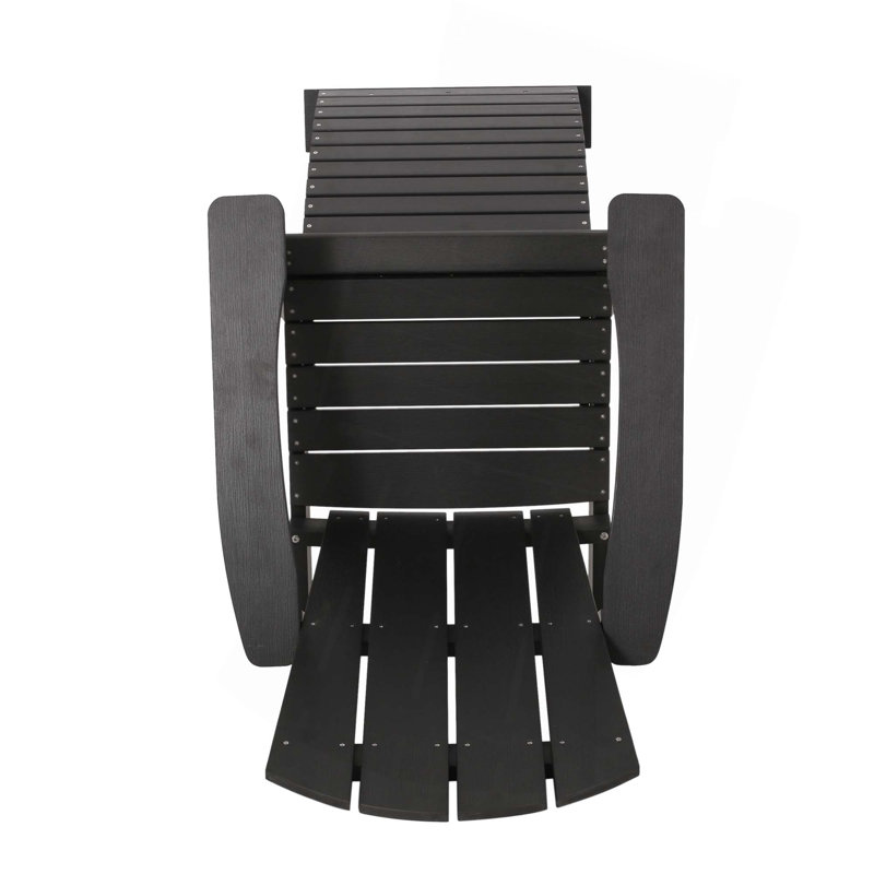Floding Adirondack Chair With Hideaway Ottoman