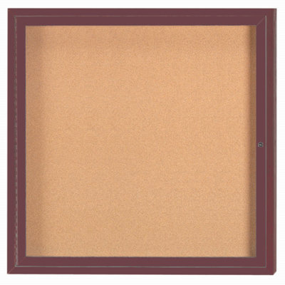 Enclosed Wall Mounted Bulletin Board LED Illuminated