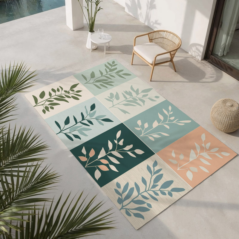 Tapis intérieur et extérieur Forest Serenity, Rectangle 1 pi 6 po x 2 pi 6 po