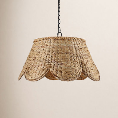 4 Light Rattan Pendant