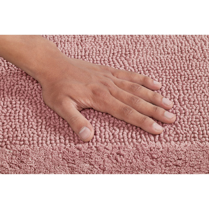 Ensemble de tapis pour salle de bain 2 pièces Moriceau, 2 pièces (17 po x 24 po | 20 po x 20 po), Rose