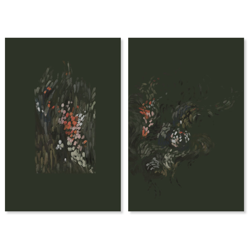 Dancing Petals Set Set by Oliver Gal, 10"H x 15"W, Gallery Wrapped