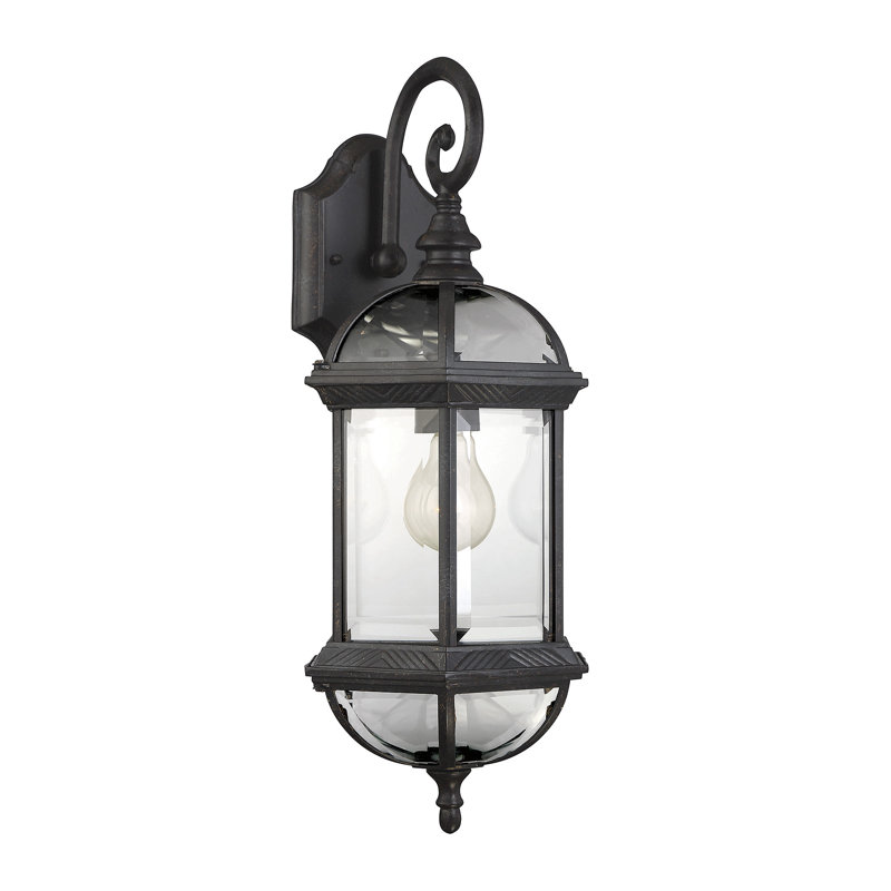 Lanterne murale d'extérieur 1 lumière Affric, Bronze, H 20 po x l 8,25 po x P 8,25 po