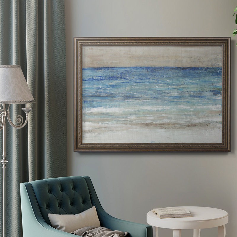 Choppy Water II - Peinture sur toile encadrée, H 24 po x l 36 po x P 2,5 po