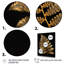 Golden Fern on Black II - reproduction d'art sur toile-448339790-448339782