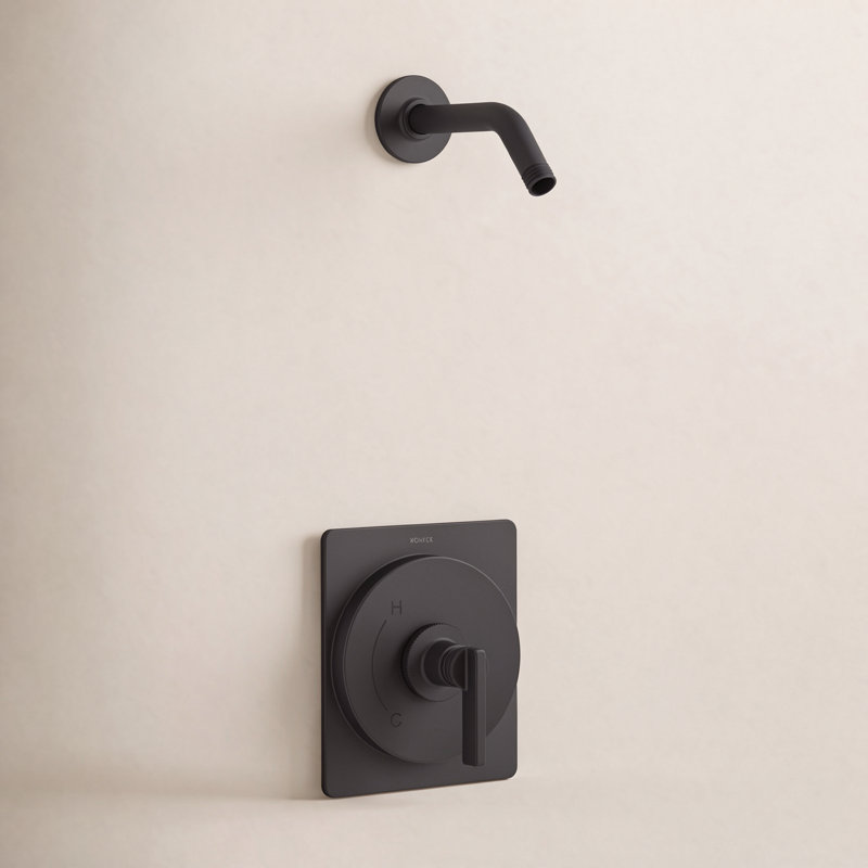 Ensemble de garniture de douche Castia By Studio Mcgee Rite-Temp sans pomme de douche, Noir mat