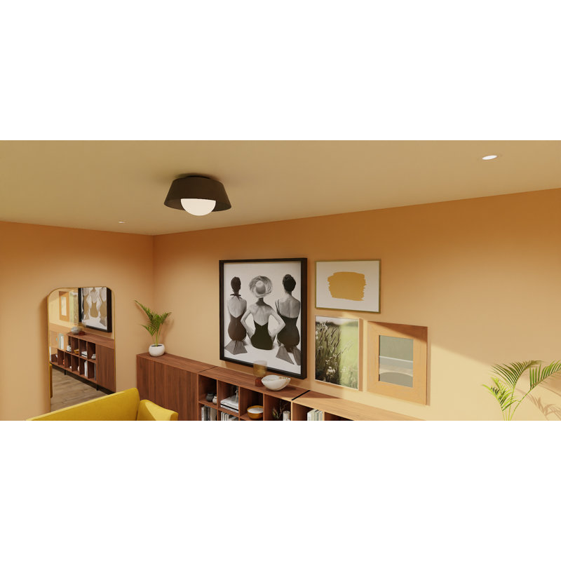 Amarone Glass Flush Mount