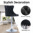 Rondel Swivel Upholstered Adjustable Height Counter Stool with Solid Wood Frame-1628223324