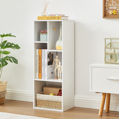 4-Layer Irregular Open Shelf Bookcase