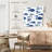 Ashelle Abstract Blue Fish-109217084