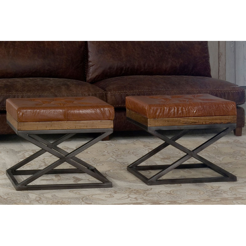 Leather Vanity Stool