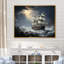 Bateau pirate à Stormy Seas I - décoration murale pirate-1615010352-1615010345