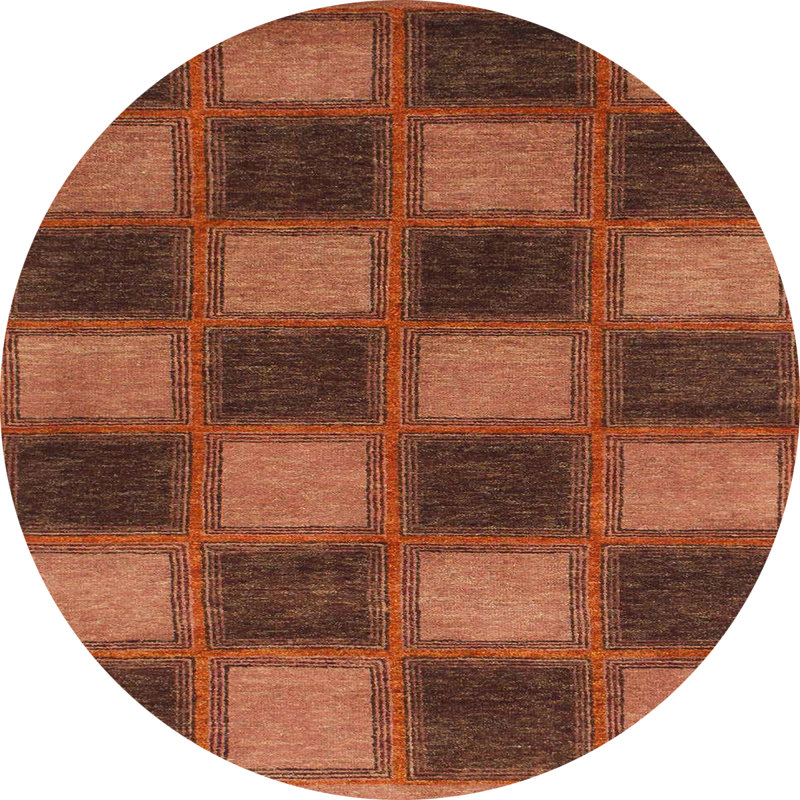 Abstract Indoor Rug, Round 7'