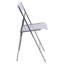 Chaise d'appoint pliante en acrylique Tabris Modern-1608004595