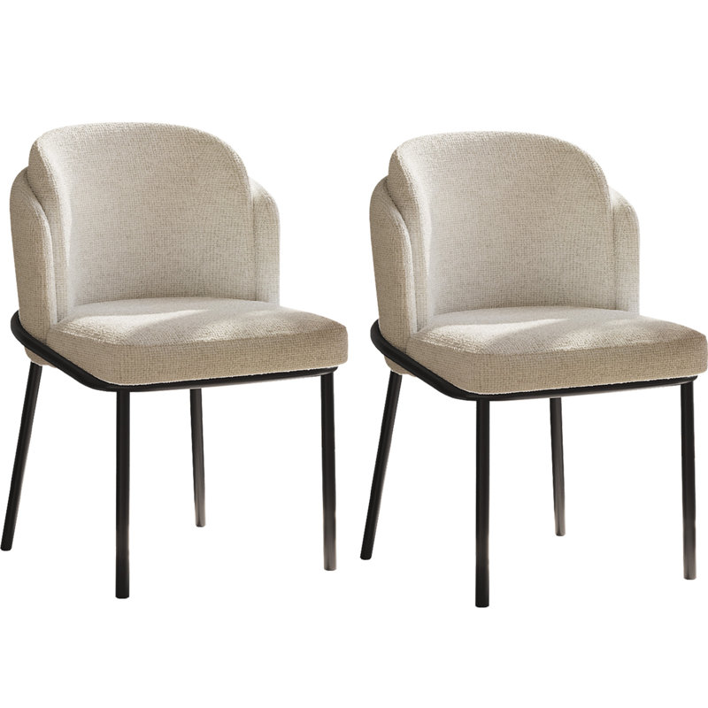Ensemble de 2 chaises de salle à manger Abishan