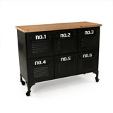 Aeliana 40'' Solid Wood Top Console Table