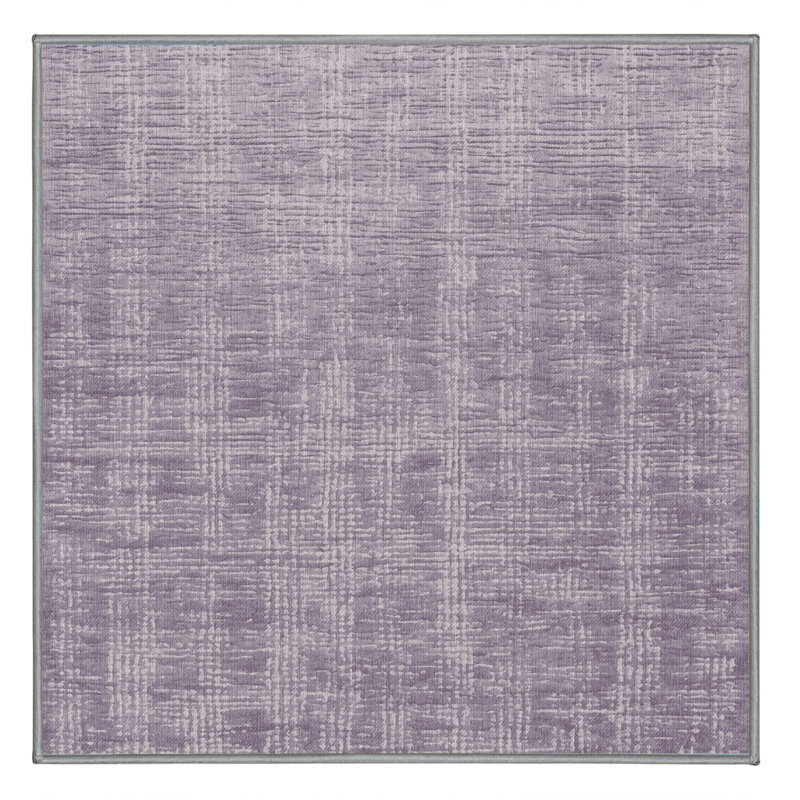 Tapis rose lavable à la machine, Carré 8 pi