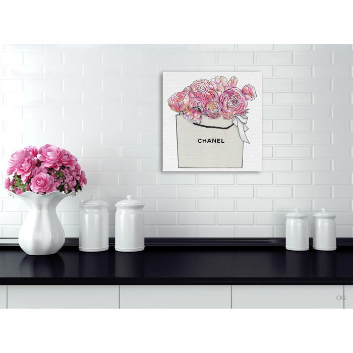 Market Day Flowers - Impression sur toile, H 12 po x l 12 po