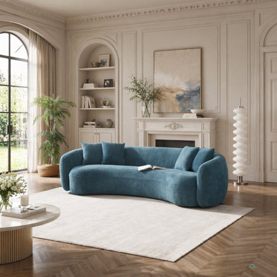 Canapé modulaire incurvé 102 po Boucle