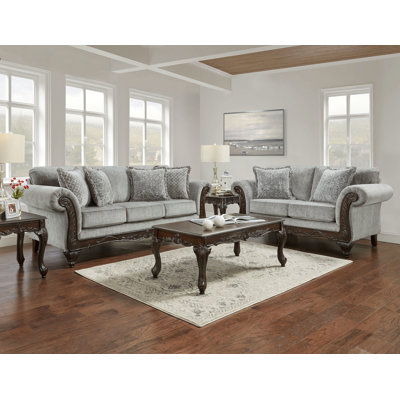 Halima Carved Wood Frame 5-piece Living Room Set by Astoria Grand