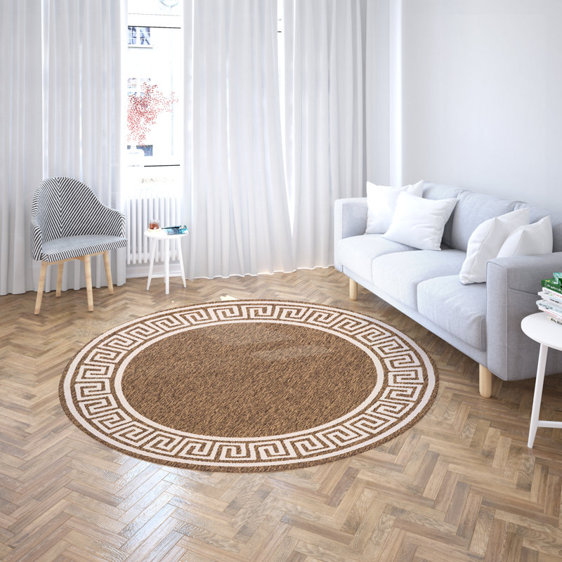 Tapis tissé à la machine Schonbrunn, Rond 5 pi 2 po
