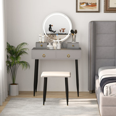 Ensemble coiffeuse et tabouret Ringold