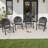 Patio Dining Set Round Table with Cushions Included-94516890