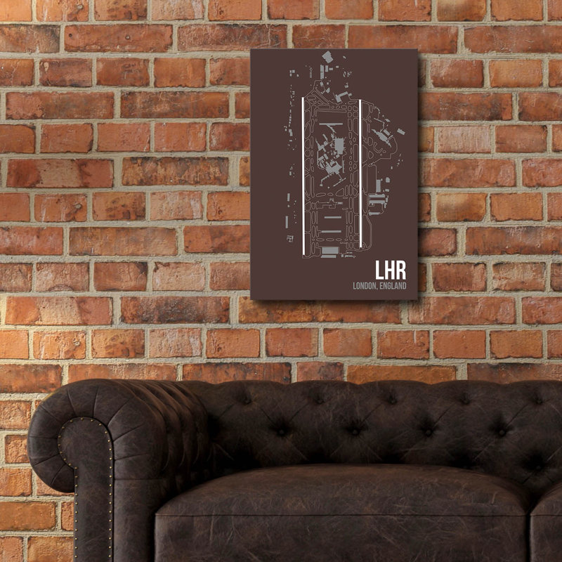 "Lhr" par O8 à gauche, H 24 po x l 16 po x P 0,2 po