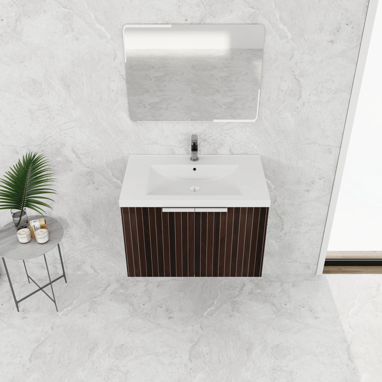 Meuble-lavabo de 30 pouces avec lavabo en résine