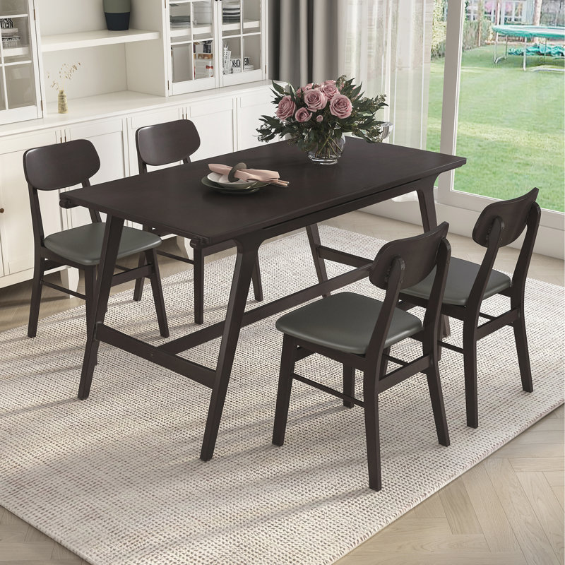 Ensemble repas pour 4 personnes Adalia Binzel, Wengé