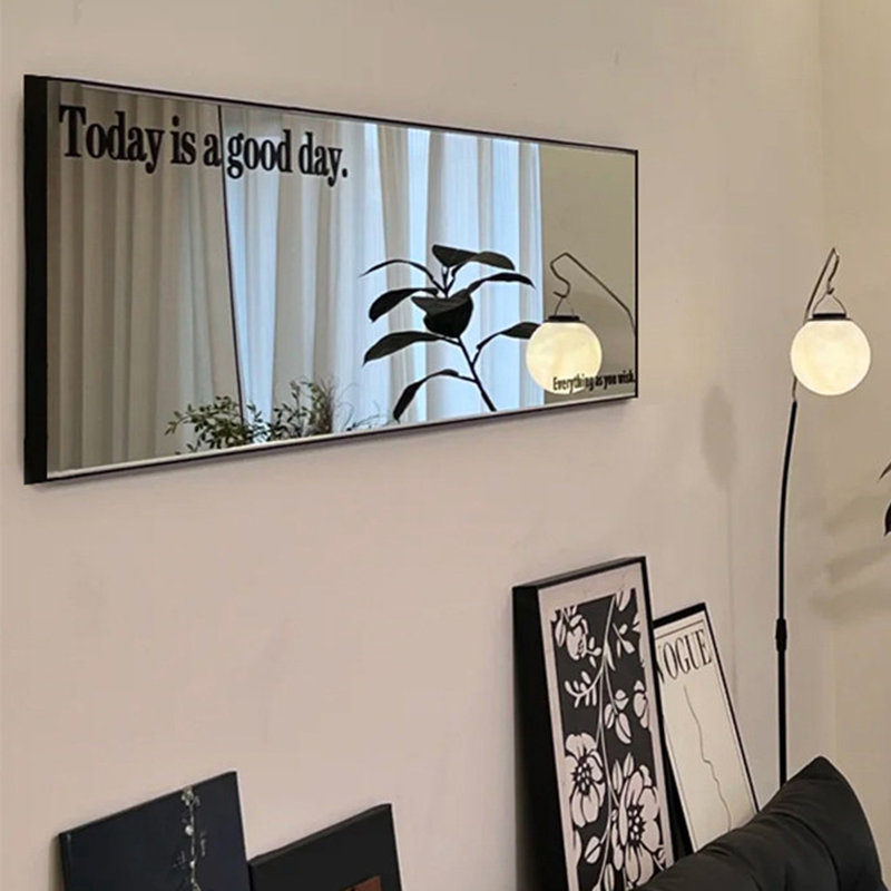 Rectangle Aluminium Frame Wall Mirror, 39.37"W*14.96"H